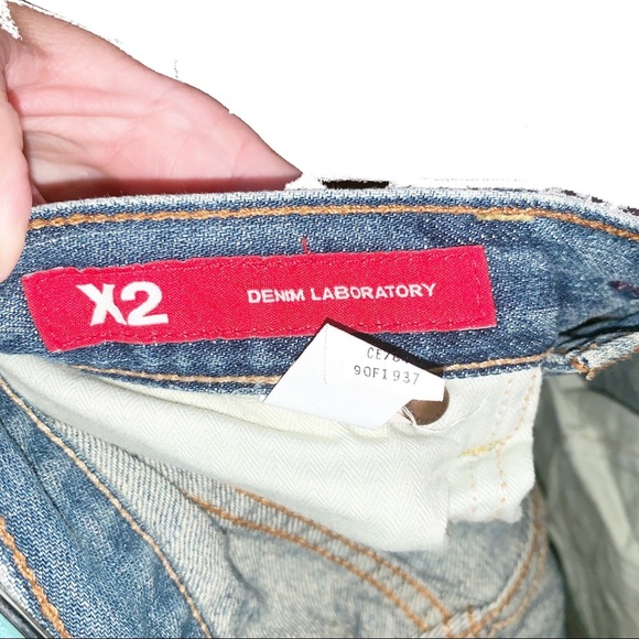 EXPRESS X2 Denim Laboratory Flare Leg Jeans 8L - Picture 6 of 6